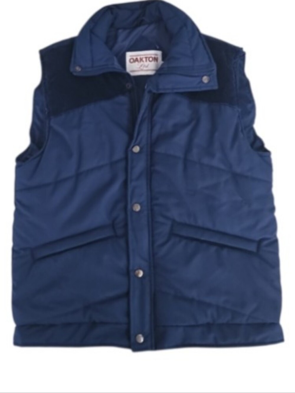 Vintage Oakton Ltd Puffer Vest Men’s M Navy Corduroy Outdoor Workwear
